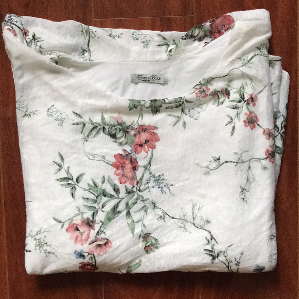 Elena Baldi Floral Print Women's Top - Picture 5 of 6